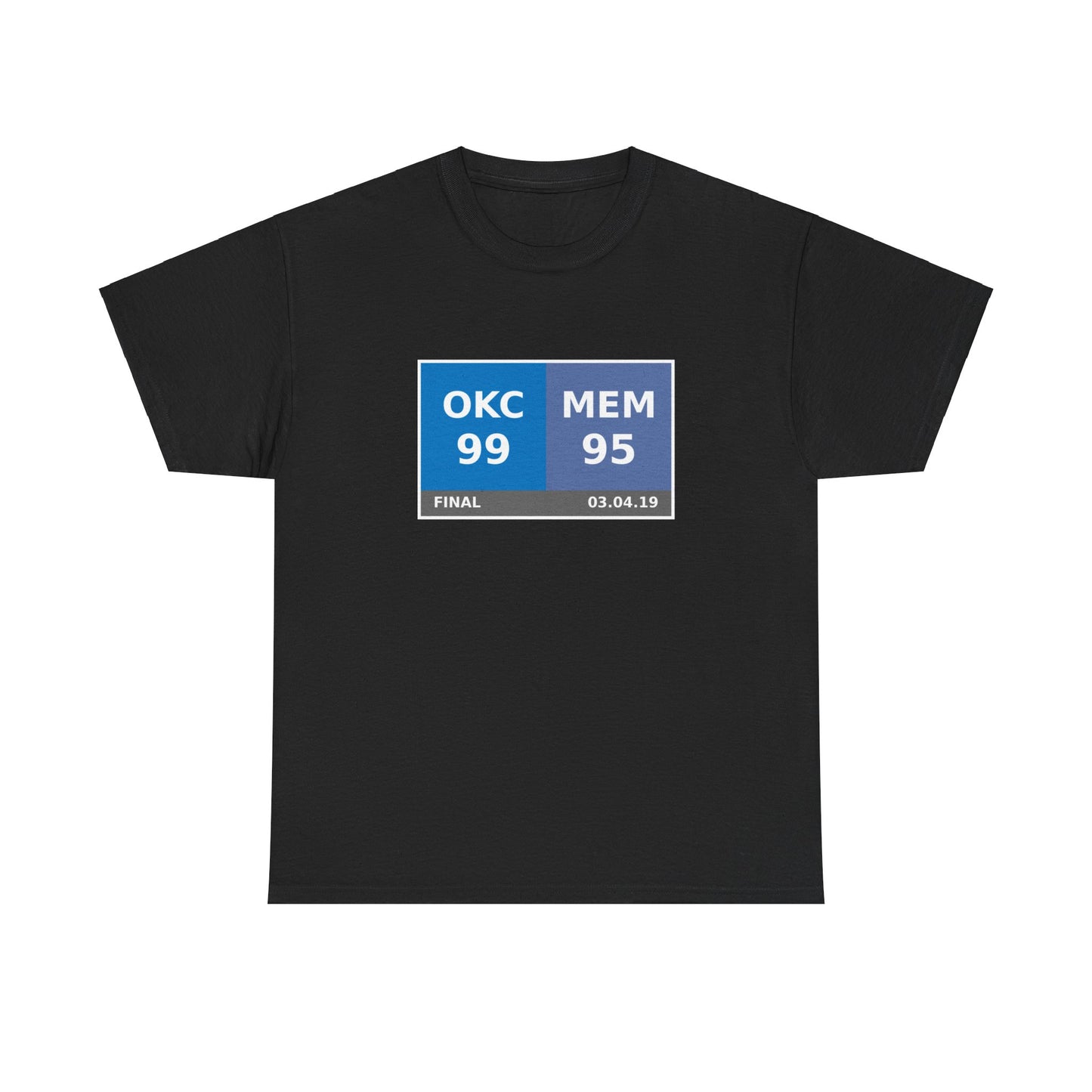 OKC vs MEM Scoreboard Tee 03.04.19