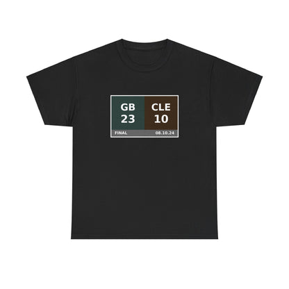 GB vs CLE Scoreboard Tee 08.10.24