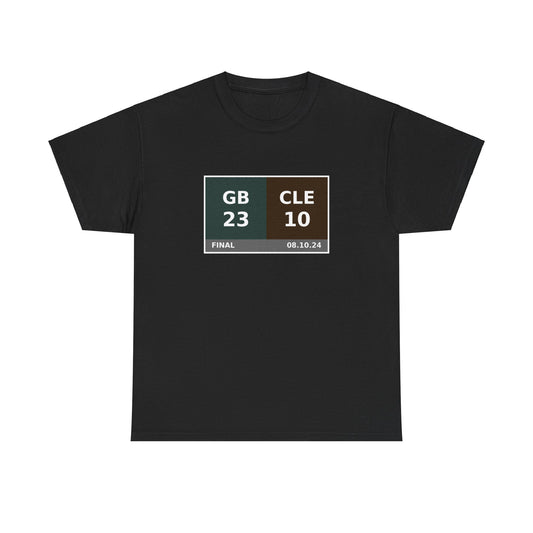 GB vs CLE Scoreboard Tee 08.10.24