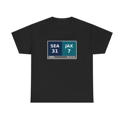 SEA vs JAX Scoreboard Tee 10.31.21