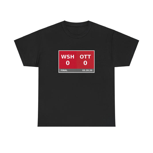 WSH vs OTT Scoreboard Tee 03.20.20