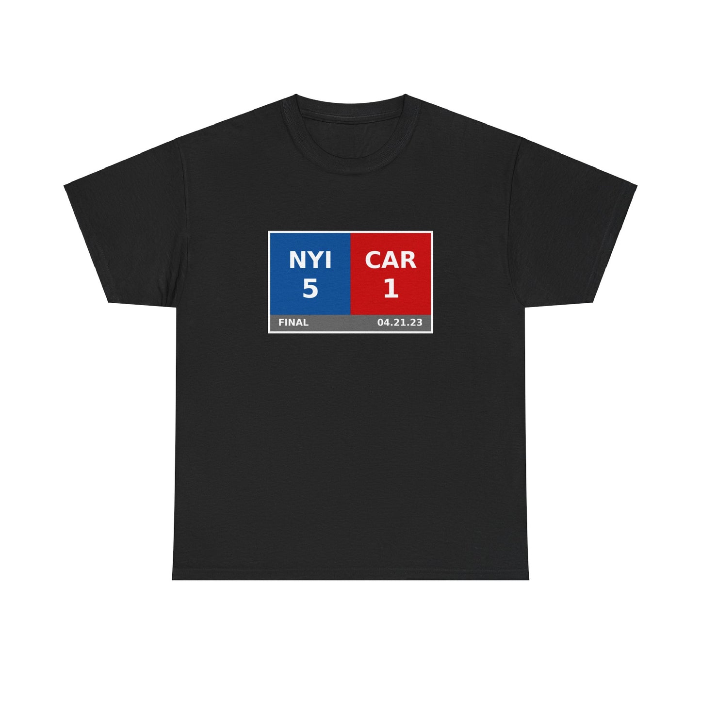 NYI vs CAR Scoreboard Tee 04.21.23