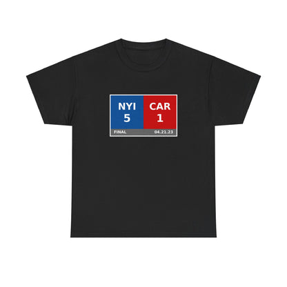 NYI vs CAR Scoreboard Tee 04.21.23