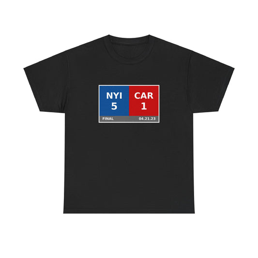 NYI vs CAR Scoreboard Tee 04.21.23