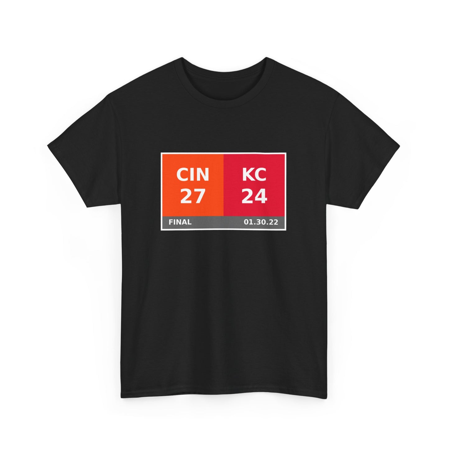 CIN vs KC Scoreboard Tee 01.30.22