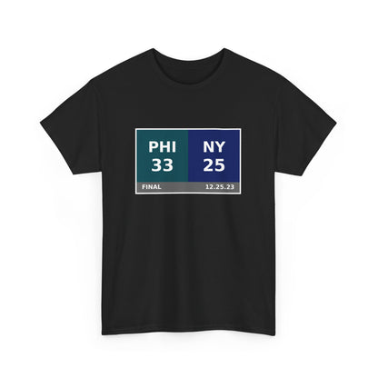 PHI vs NY Scoreboard Tee 12.25.23