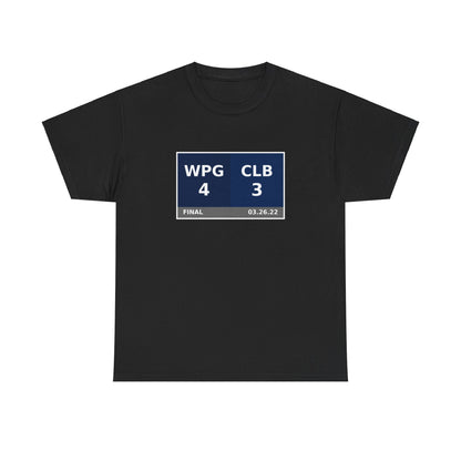 WPG vs CLB Scoreboard Tee 03.26.22