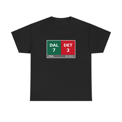 DAL vs DET Scoreboard Tee 01.29.21