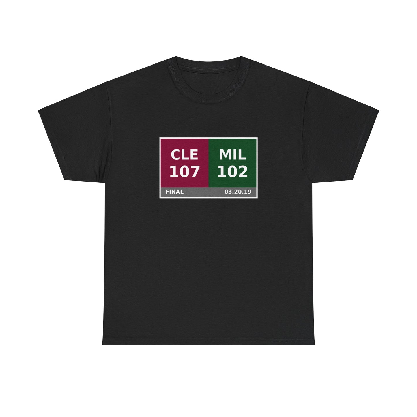 CLE vs MIL Scoreboard Tee 03.20.19