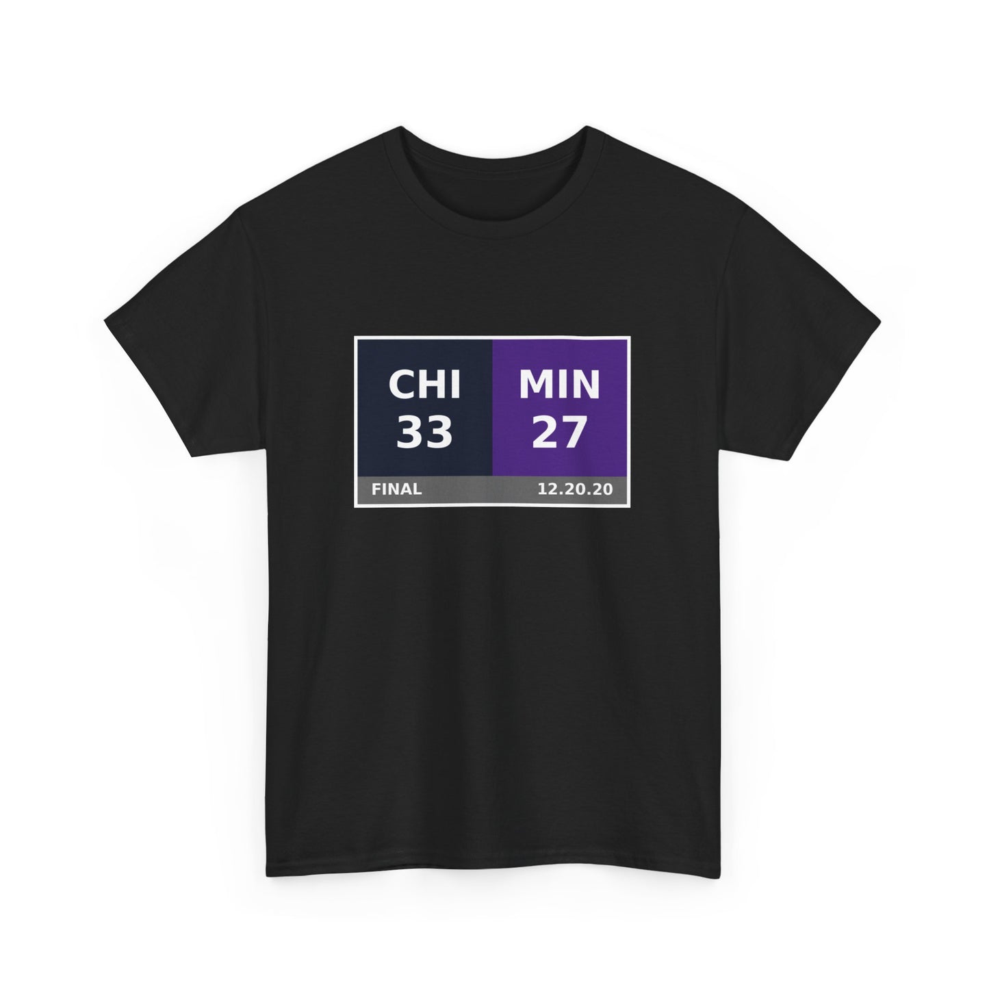 CHI vs MIN Scoreboard Tee 12.20.20