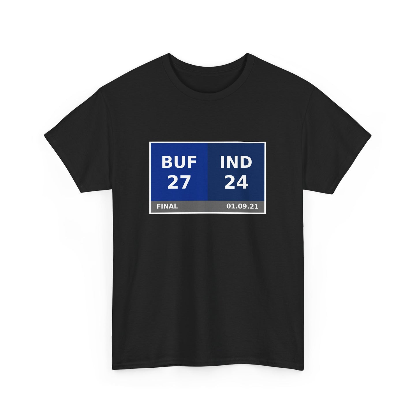 BUF vs IND Scoreboard Tee 01.09.21