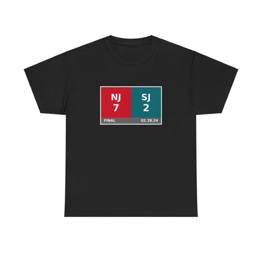 NJ vs SJ Scoreboard Tee 02.28.24