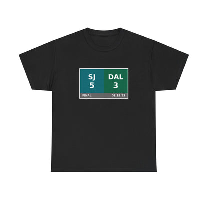 SJ vs DAL Scoreboard Tee 01.19.23