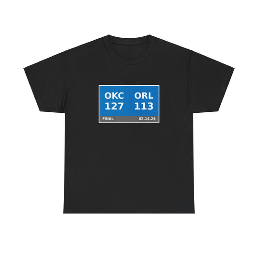 OKC vs ORL Scoreboard Tee 02.14.24