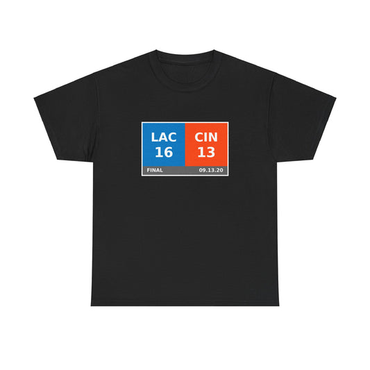 LAC vs CIN Scoreboard Tee 09.13.20