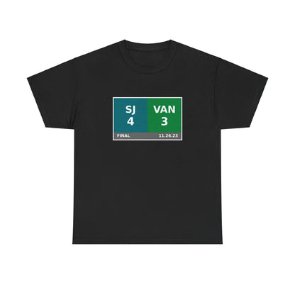 SJ vs VAN Scoreboard Tee 11.26.23