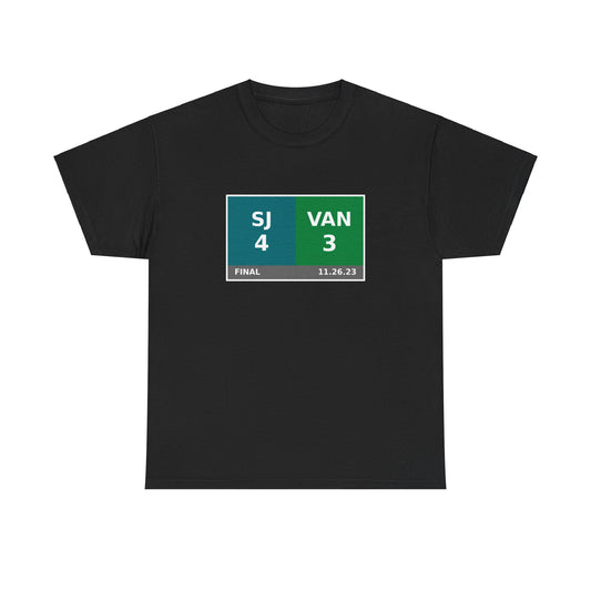 SJ vs VAN Scoreboard Tee 11.26.23