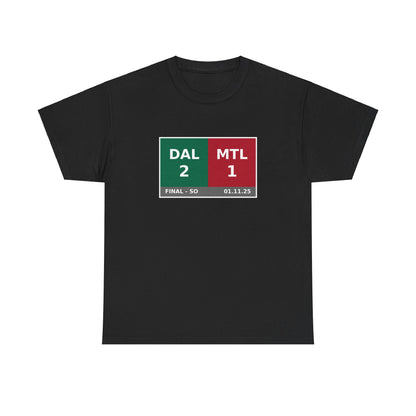 DAL vs MTL Scoreboard Tee 01.11.25