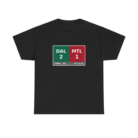 DAL vs MTL Scoreboard Tee 01.11.25