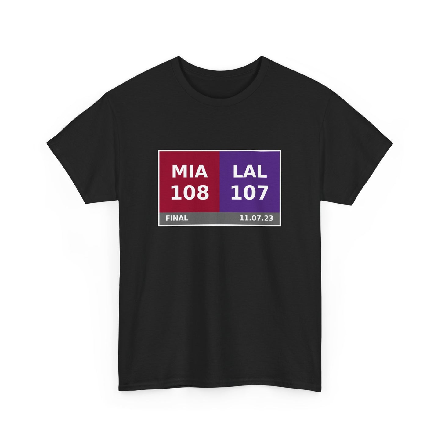 MIA vs LAL Scoreboard Tee 11.07.23