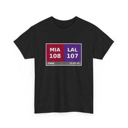 MIA vs LAL Scoreboard Tee 11.07.23