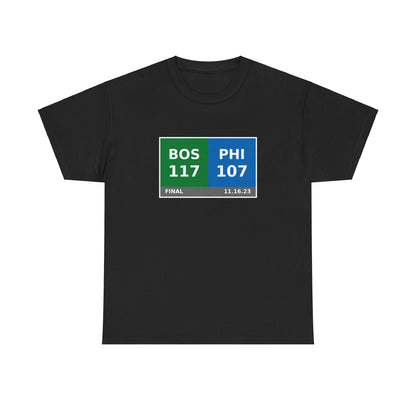 BOS vs PHI Scoreboard Tee 11.16.23