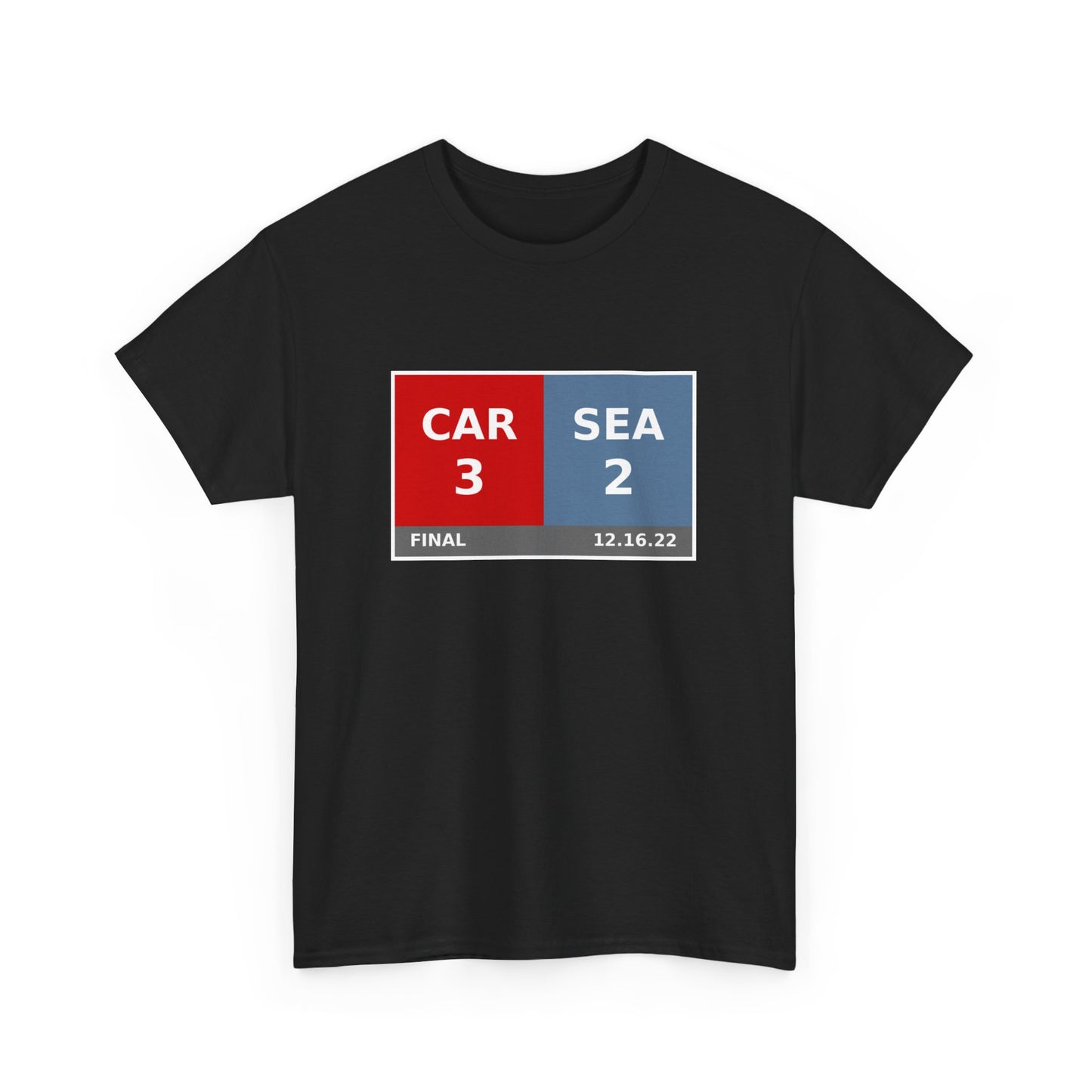 CAR vs SEA Scoreboard Tee 12.16.22