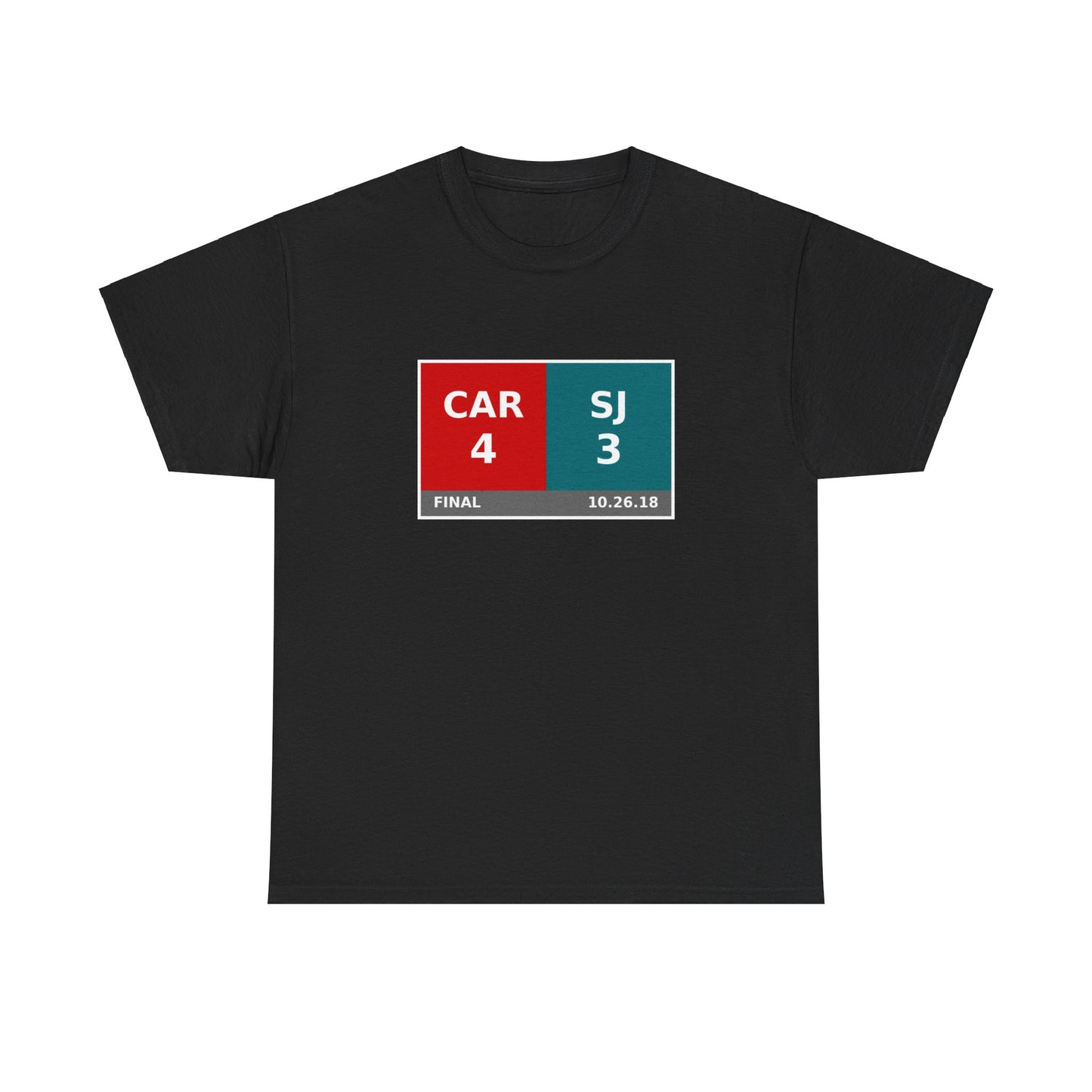 CAR vs SJ Scoreboard Tee 10.26.18