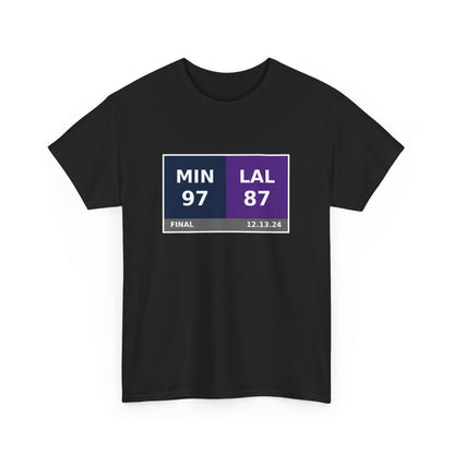 MIN vs LAL Scoreboard Tee 12.13.24