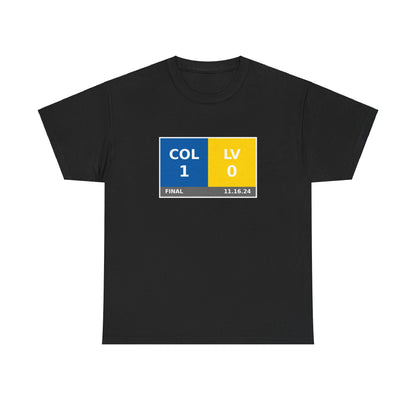 COL vs LV Scoreboard Tee 11.16.24