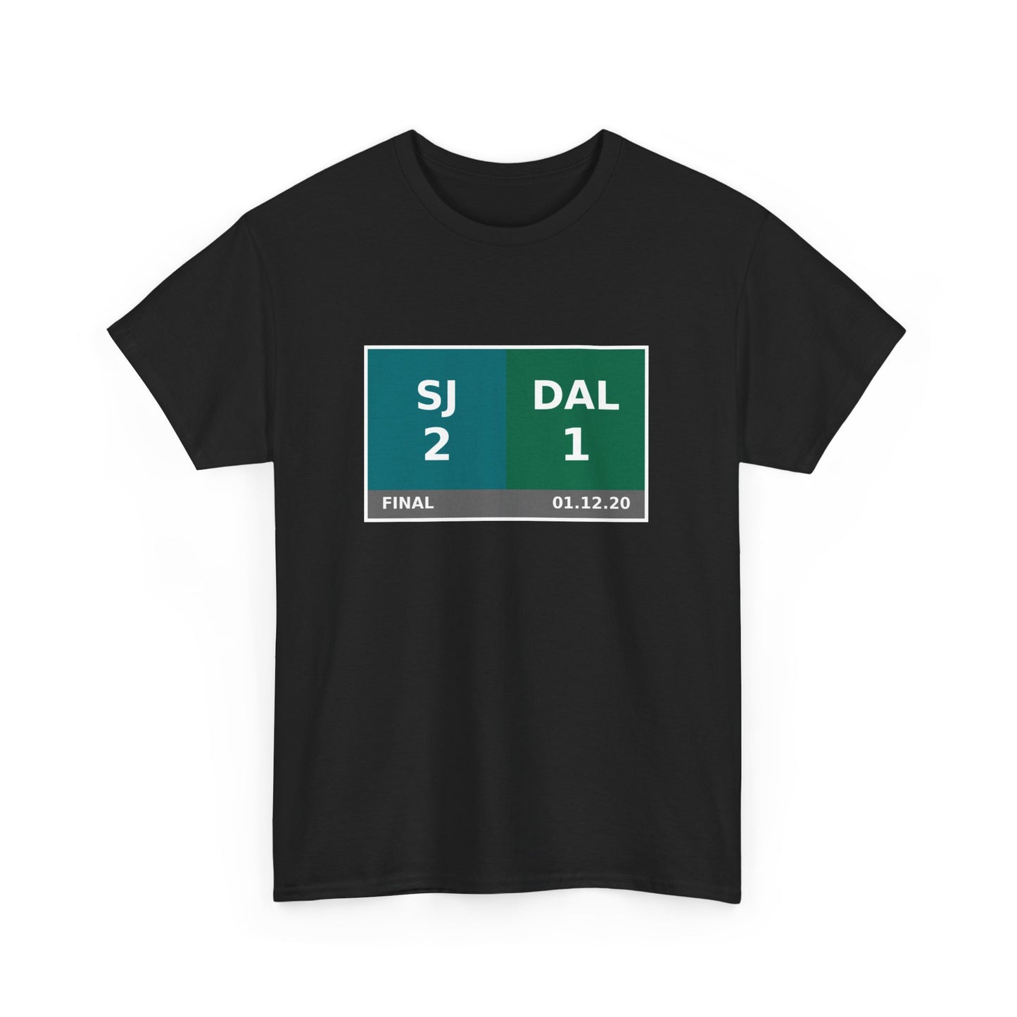 SJ vs DAL Scoreboard Tee 01.12.20