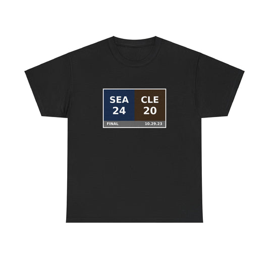 SEA vs CLE Scoreboard Tee 10.29.23