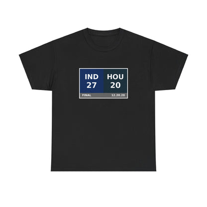 IND vs HOU Scoreboard Tee 12.20.20