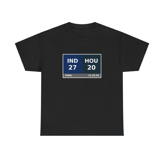 IND vs HOU Scoreboard Tee 12.20.20