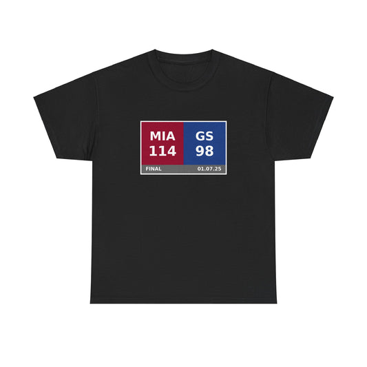 MIA vs GS Scoreboard Tee 01.07.25