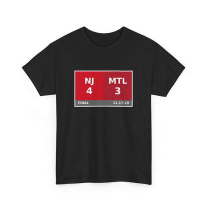 NJ vs MTL Scoreboard Tee 11.17.19