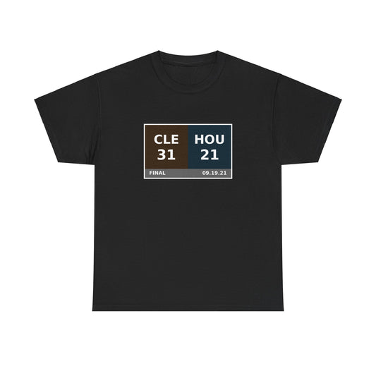 CLE vs HOU Scoreboard Tee 09.19.21