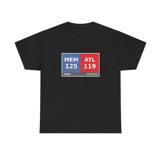 MEM vs ATL Scoreboard Tee 12.24.23