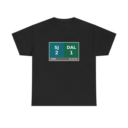 SJ vs DAL Scoreboard Tee 12.12.21