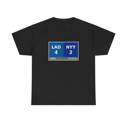 LAD vs NYY Scoreboard Tee 10.26.24