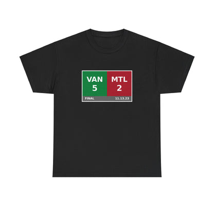 VAN vs MTL Scoreboard Tee 11.13.23