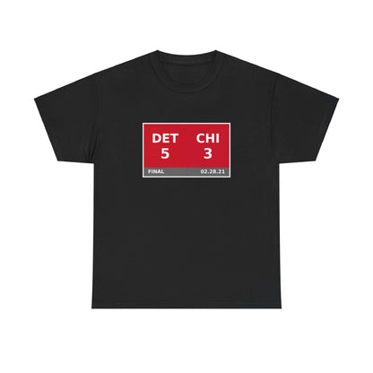 DET vs CHI Scoreboard Tee 02.28.21