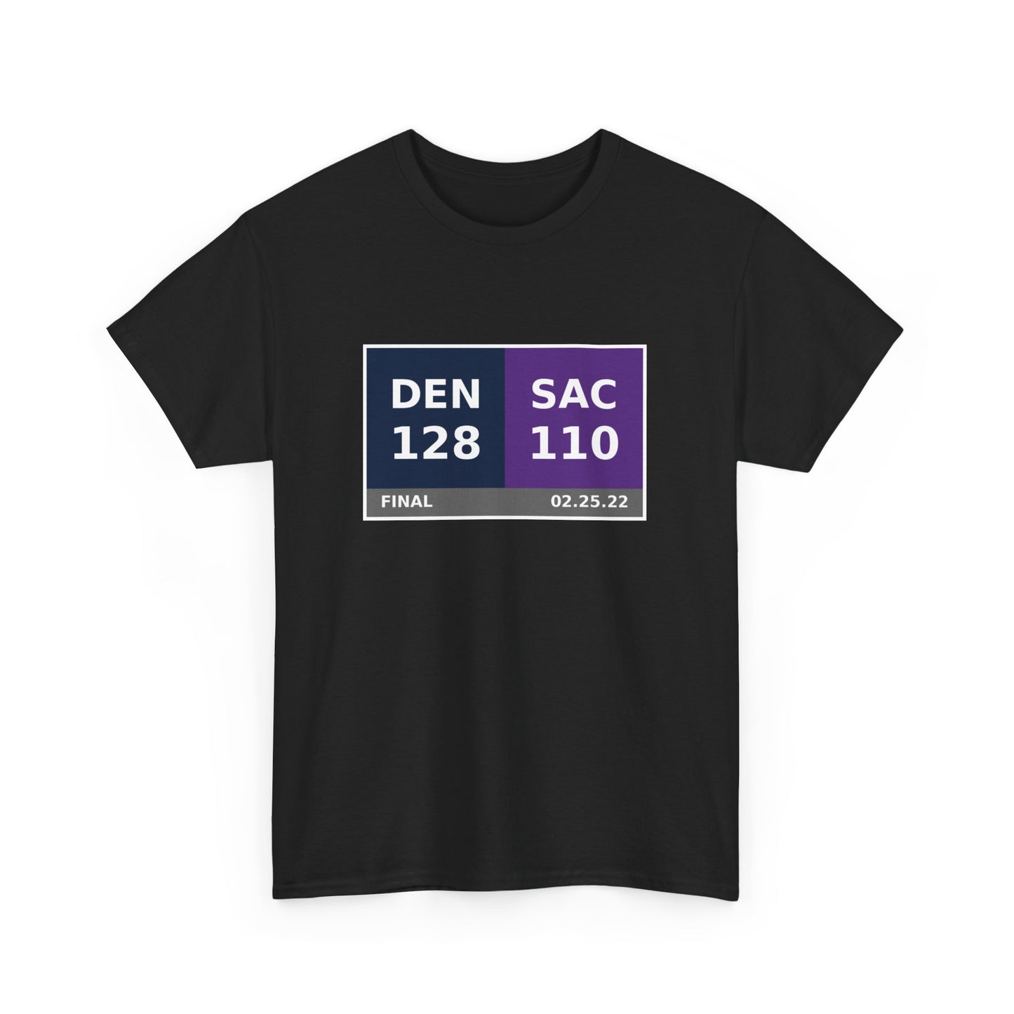 DEN vs SAC Scoreboard Tee 02.25.22