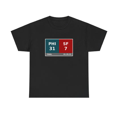 PHI vs SF Scoreboard Tee 01.29.23