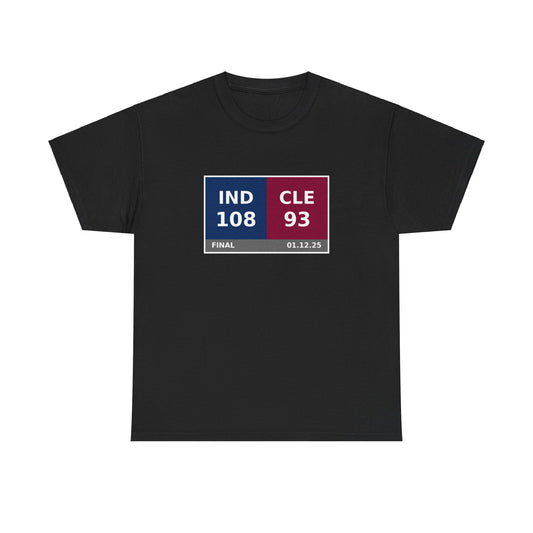 IND vs CLE Scoreboard Tee 01.12.25