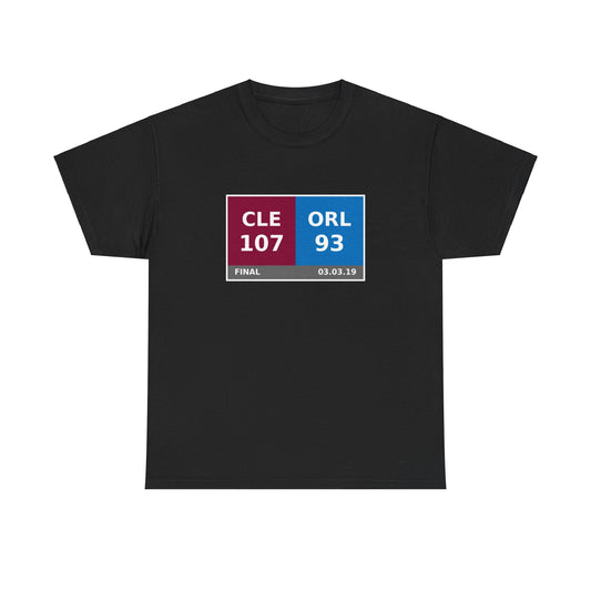 CLE vs ORL Scoreboard Tee 03.03.19