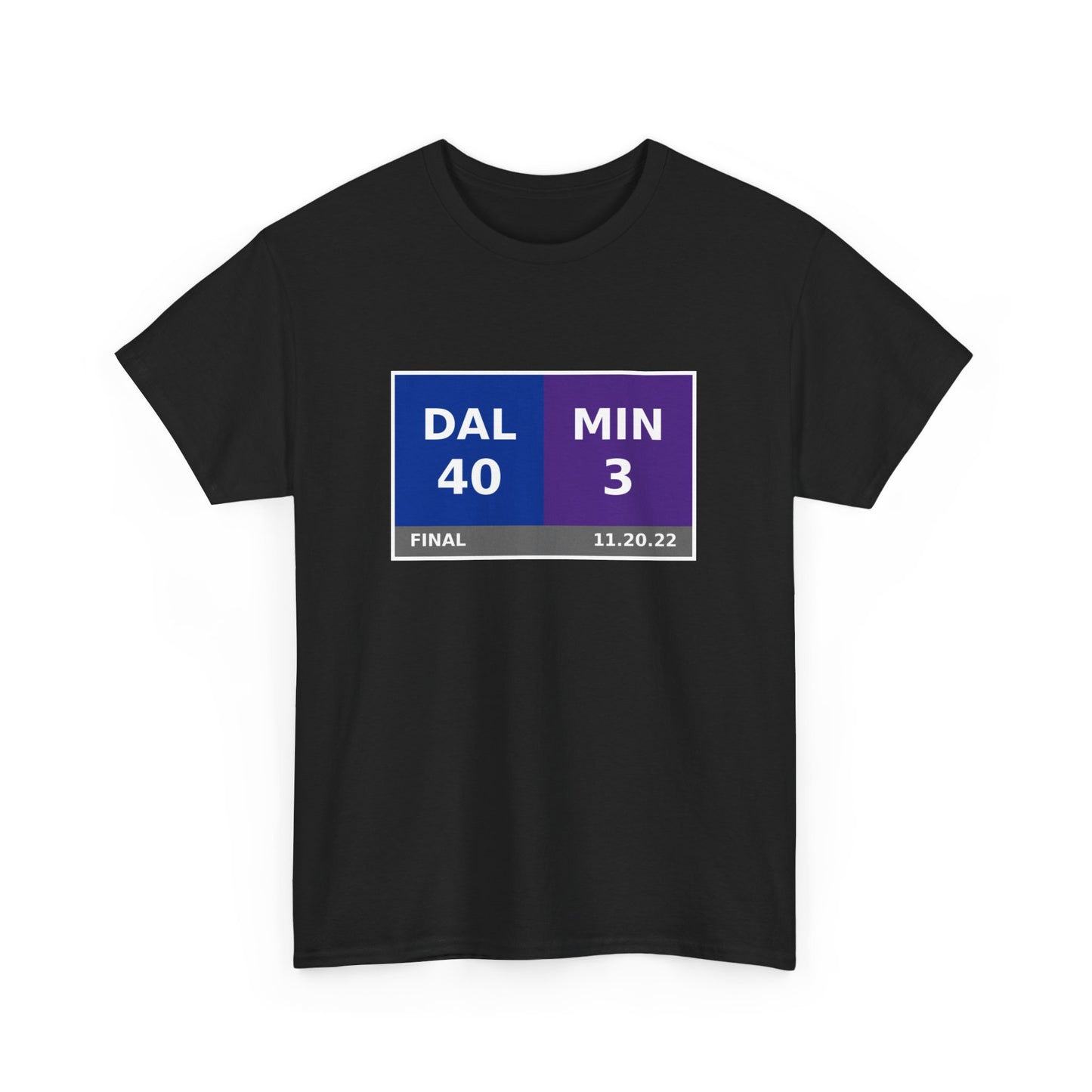 DAL vs MIN Scoreboard Tee 11.20.22