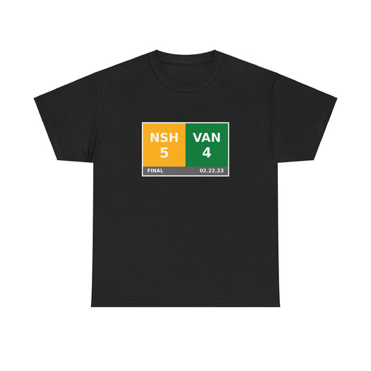 NSH vs VAN Scoreboard Tee 02.22.23