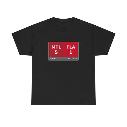 MTL vs FLA Scoreboard Tee 01.15.19