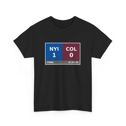 NYI vs COL Scoreboard Tee 01.07.20